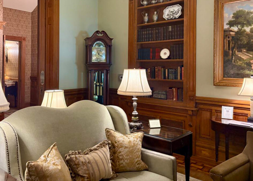 clock at mansion